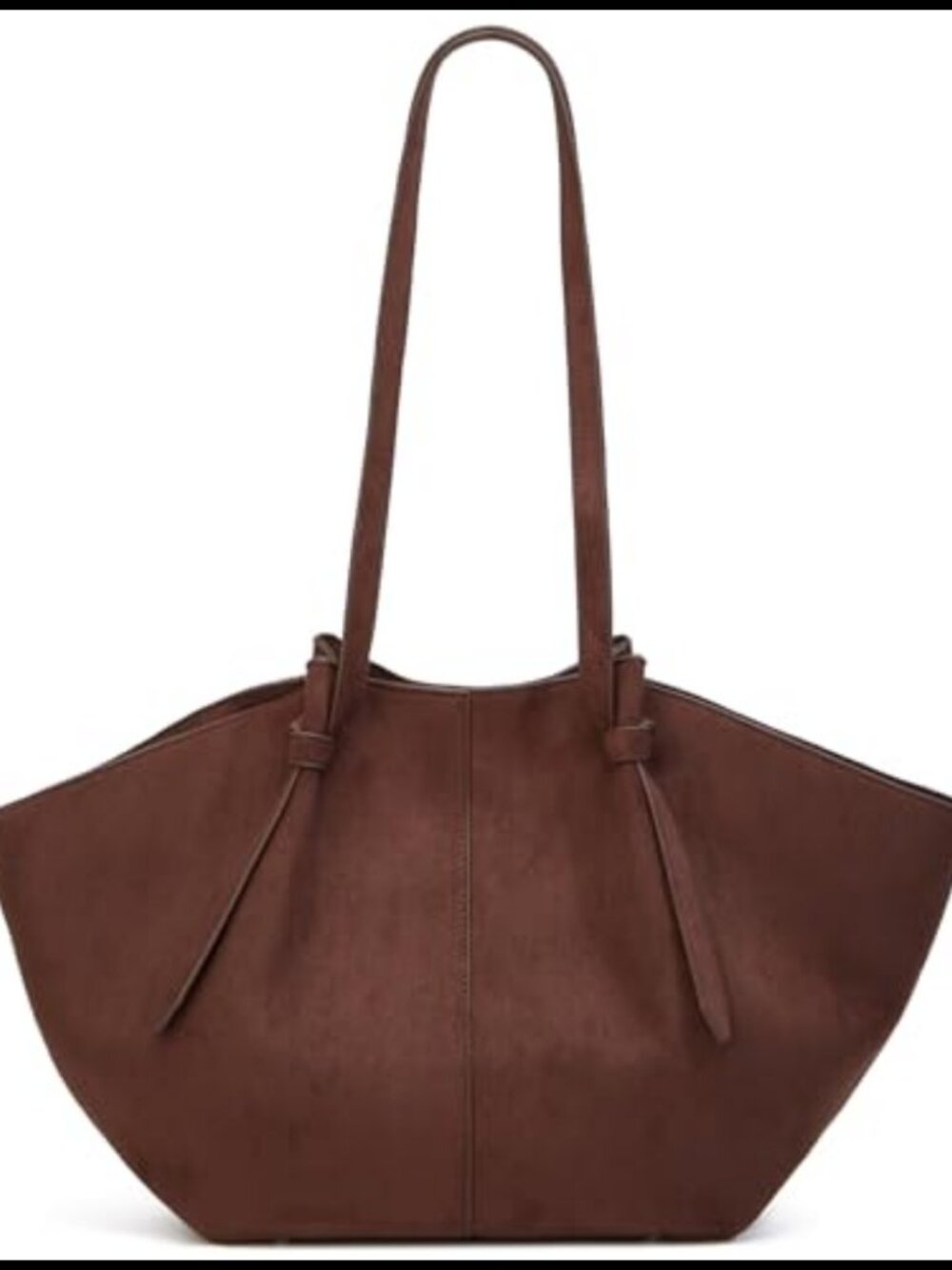 Suede PU Leather Slouchy Hobo Tote Bag Women Crossbody Shoulder Purse